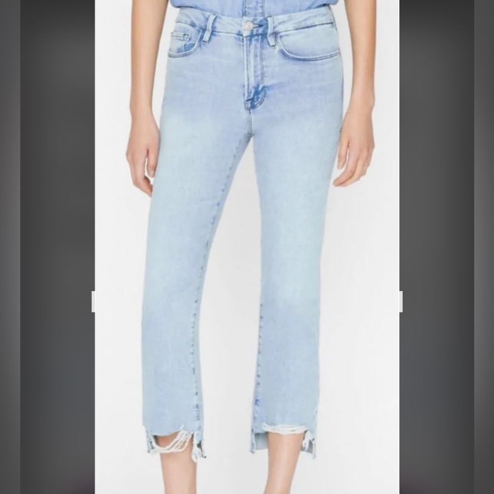 Frame Le Crop Mini Boot, light blue size 29